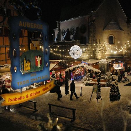 Auberge Des Trois Chateaux Eguisheim Bagian luar foto