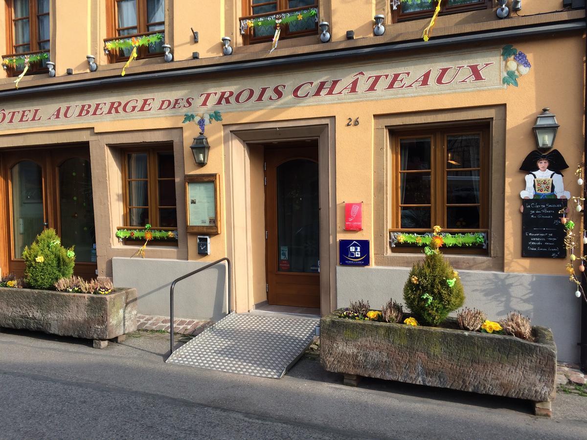 Auberge Des Trois Chateaux Eguisheim Bagian luar foto