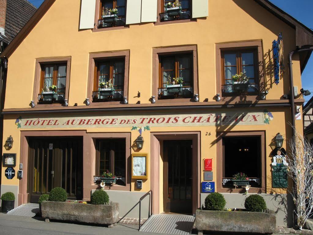Auberge Des Trois Chateaux Eguisheim Bagian luar foto