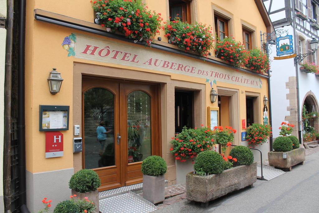 Auberge Des Trois Chateaux Eguisheim Bagian luar foto